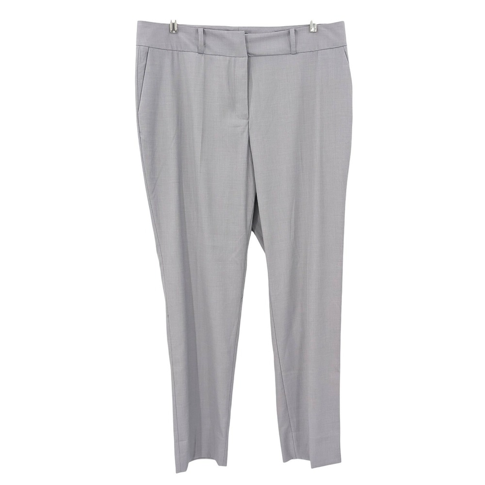 ICO Gray Wide Leg Career Trousers 33 Inseam Tall 16 Stretch Pants